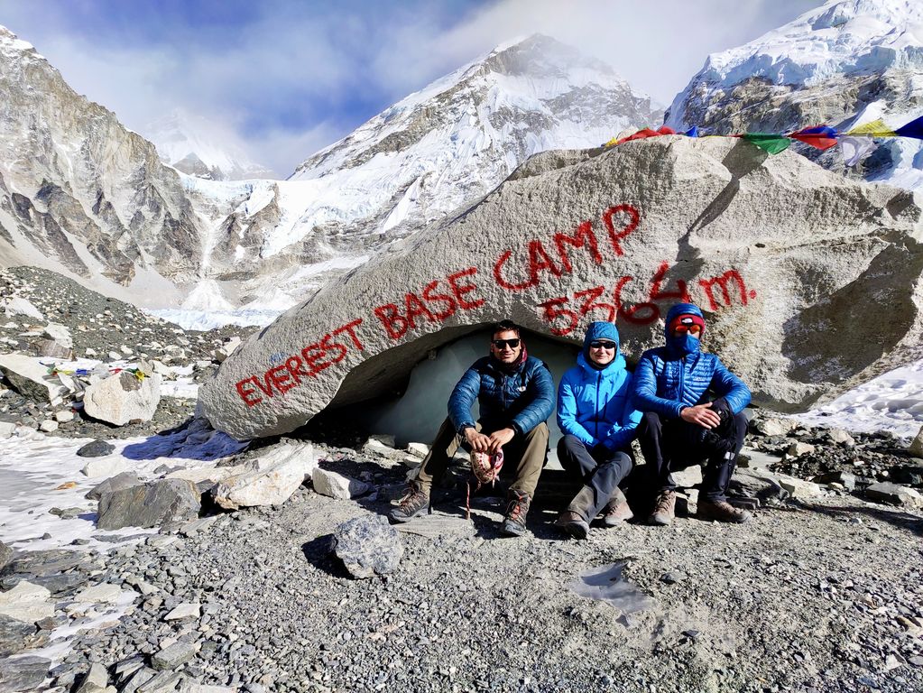 Mount Everest Base Camp bereikt
